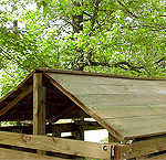 Wooden Roof<br>4x4 for $200<br>4x6 for $300<br>4x8 for $350<br>6x6 for $400<br>6x8 for $500<br>8x8 for $600