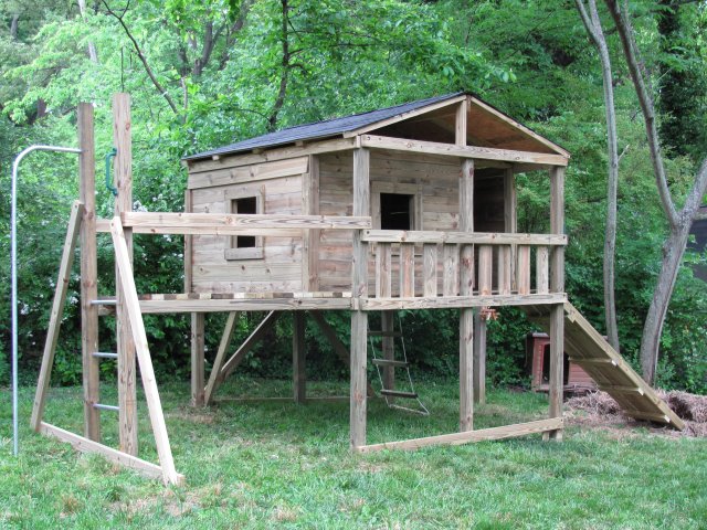 $3150.00 8x8 regular height with bridge,fire pole,ramp,(,price is without shingled roof and trapdoor) those items no longer available.
