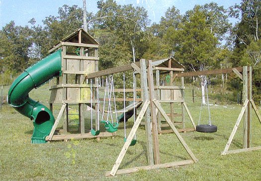 4x6 Eagle's Nest and 4x6 Jungle House models as shown $4025 including Swinging Rope Bridge